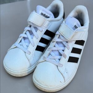Adidas Kids Classic White and Black Sneakers